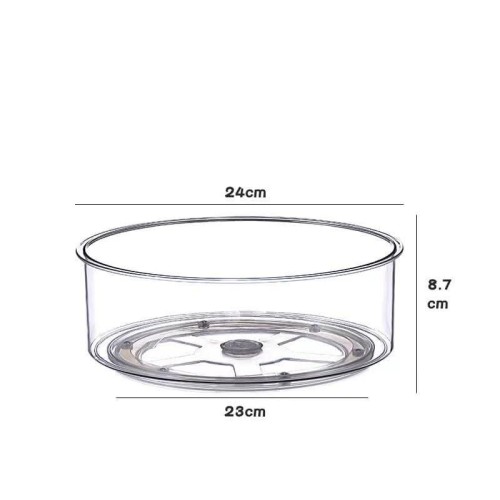 Acrylic Multipurpose Rotating Organizer/ Clear Turntable