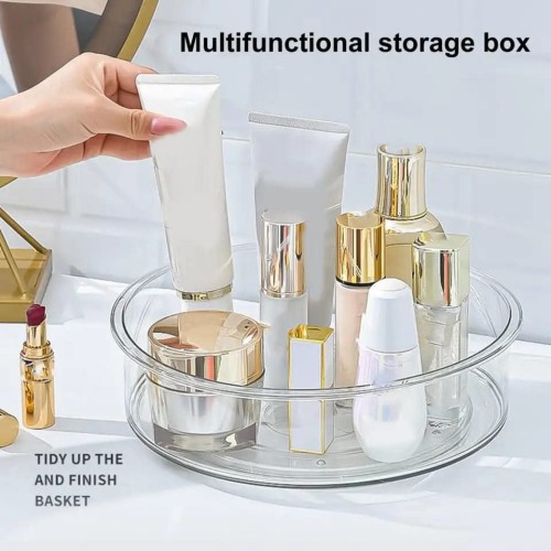 Acrylic Multipurpose Rotating Organizer/ Clear Turntable Acrylic Multipurpose Rotating Organizer/ Clear Turntable