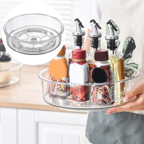 Acrylic Multipurpose Rotating Organizer/ Clear Turntable