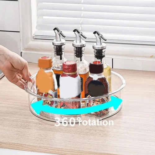 Acrylic Multipurpose Rotating Organizer/ Clear Turntable