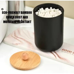 Alloy Swab Container With Bamboo Lid