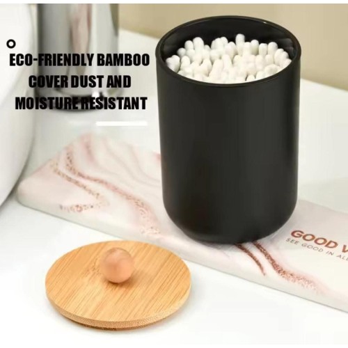 Alloy Swab Container With Bamboo Lid