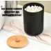 Alloy Swab Container With Bamboo Lid Alloy Swab Container With Bamboo Lid