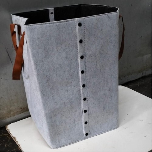 Foldable Laundry Basket With Leather Handles Foldable Laundry Basket With Leather Handles