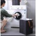 Foldable Laundry Basket With Leather Handles
