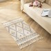 Bohemian Nordic Style Bedroom Rug With Tassles