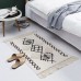 Bohemian Nordic Style Bedroom Rug With Tassles