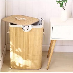 Foldable Bamboo Laundry Basket