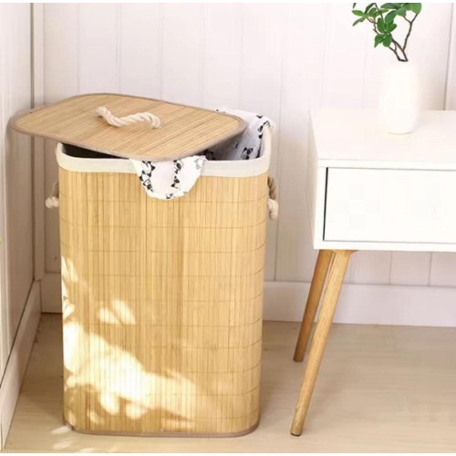 Foldable Bamboo Laundry Basket