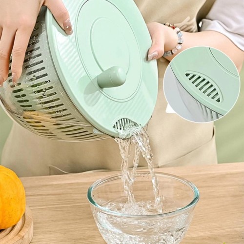 8-In-1 Salad Spinner & Vegetable Chopper 8-In-1 Salad Spinner & Vegetable Chopper