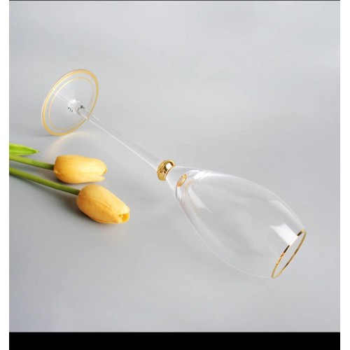 6Pcs 270ML Royal Design Crystal Goblets