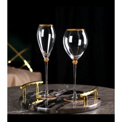 6Pcs 270ML Royal Design Crystal Goblets