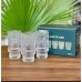 350ML 6Pcs Embosed Vintage Ribbed Glass set
