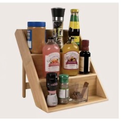 3-Tier Foldable Seasoning Jar Organizer 3-Tier Foldable Seasoning Jar Organizer
