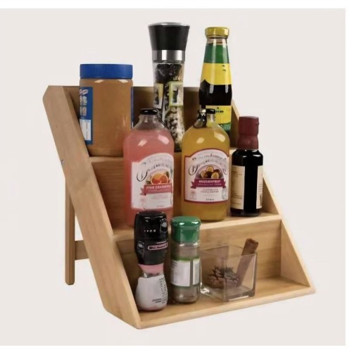 3-Tier Foldable Seasoning Jar Organizer 3-Tier Foldable Seasoning Jar Organizer