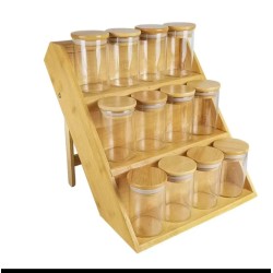 3-Tier Foldable Seasoning Jar Organizer
