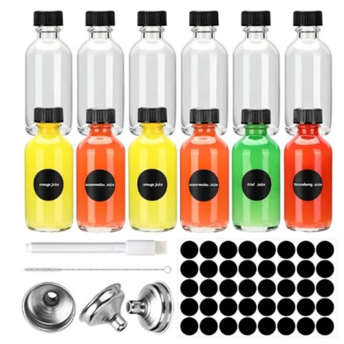 12Pcs Ginger Shot Essential Glass Bottle Set