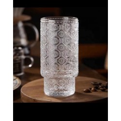 350mlEmbossed Vintage Ribbed Glass Set