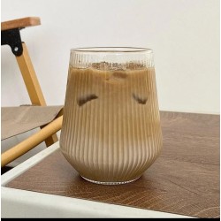 6Pcs Custom Striped Borosilicate Glass Cups