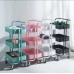 Multi-Functional Movable Trolley Storage Rack (Full Metallic) Multi-Functional Movable Trolley Storage Rack (Full Metallic)