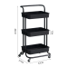Multi-Functional Movable Trolley Storage Rack (Full Metallic) Multi-Functional Movable Trolley Storage Rack (Full Metallic)