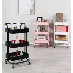 Multi-Functional Movable Trolley Storage Rack (Full Metallic) Multi-Functional Movable Trolley Storage Rack (Full Metallic)