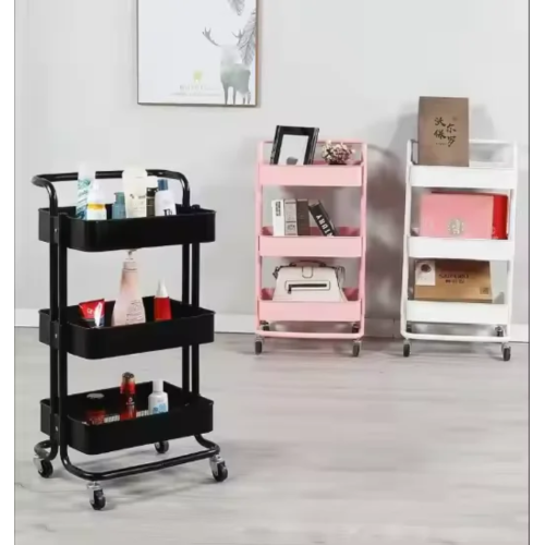 Multi-Functional Movable Trolley Storage Rack (Full Metallic) Multi-Functional Movable Trolley Storage Rack (Full Metallic)
