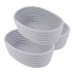 3pcs Oval Shaped Elegant Cotton Rope