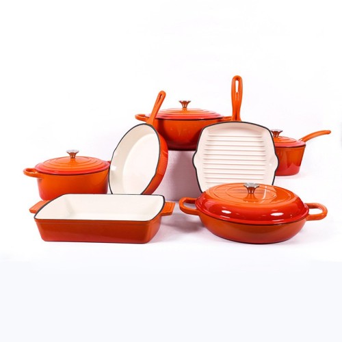 Enamel Cast Iron Cookware Set Enamel Cast Iron Cookware Set