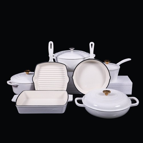 Enamel Cast Iron Cookware Set Enamel Cast Iron Cookware Set