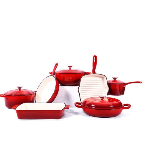 Enamel Cast Iron Cookware Set Enamel Cast Iron Cookware Set