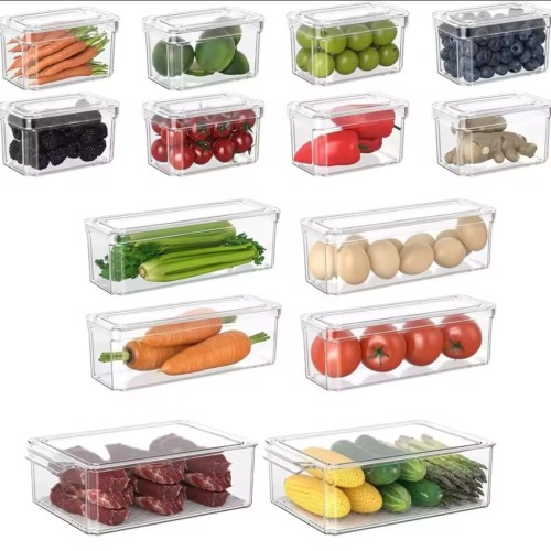 14pcs Stackable Fridge Storage Organizer Set