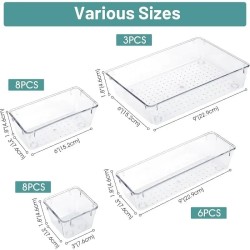 25pcs Set Drawer Organizers