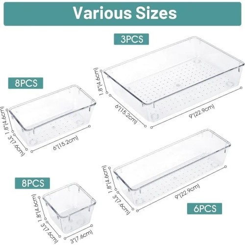 25pcs Set Drawer Organizers 25pcs Set Drawer Organizers
