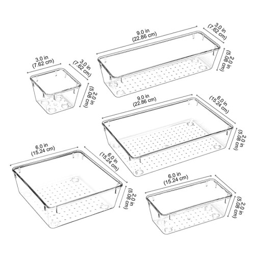 25pcs Set Drawer Organizers 25pcs Set Drawer Organizers