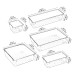 25pcs Set Drawer Organizers