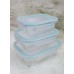 3pc High Borosilicate Glass Food Containers + Insulated Lunch Bag 3pc High Borosilicate Glass Food Containers + Insulated Lunch Bag