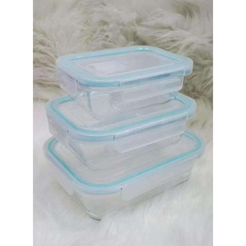 3pc High Borosilicate Glass Food Containers + Insulated Lunch Bag 3pc High Borosilicate Glass Food Containers + Insulated Lunch Bag