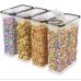 4pcs Airtight Food Storage Containers – 2.5L Each with Labels and Pen 4pcs Airtight Food Storage Containers – 2.5L Each with Labels and Pen