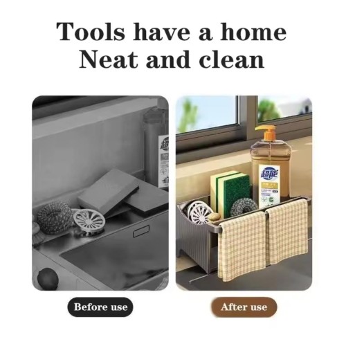 ABS Sink Caddy with Drying Hook ABS Sink Caddy with Drying Hook