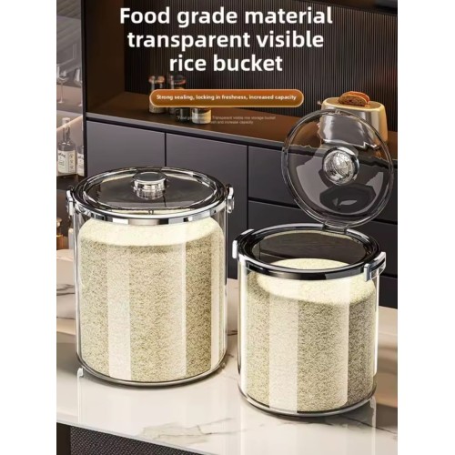 Acrylic Airtight Rice Bucket