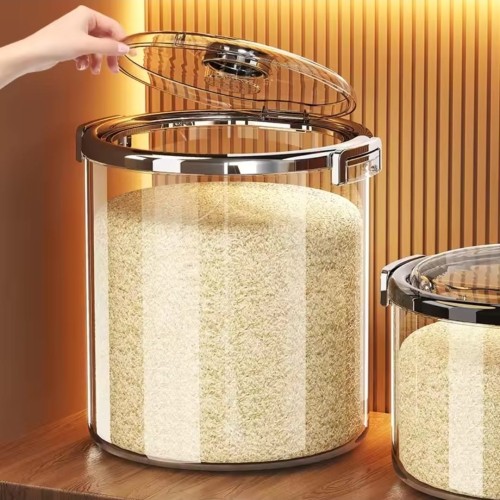 Acrylic Airtight Rice Bucket