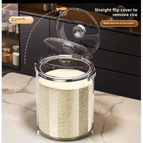 Acrylic Airtight Rice Bucket