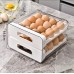 Acrylic Egg Storage Box – Double Layered, Stackable Egg Tray