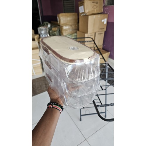 Acrylic Stackable Automatic Sliding Egg Storage Box