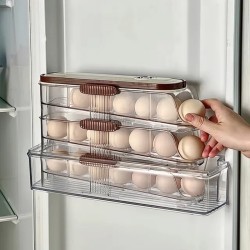 Acrylic Stackable Automatic Sliding Egg Storage Box