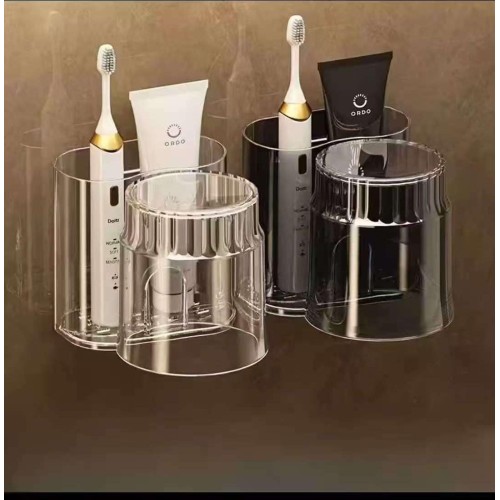 Acrylic Toothbrush Holder + Gargle Cup Acrylic Toothbrush Holder + Gargle Cup