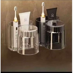 Acrylic Toothbrush Holder + Gargle Cup