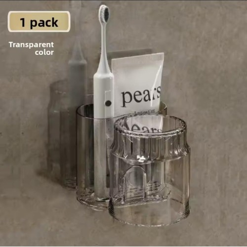 Acrylic Toothbrush Holder + Gargle Cup Acrylic Toothbrush Holder + Gargle Cup