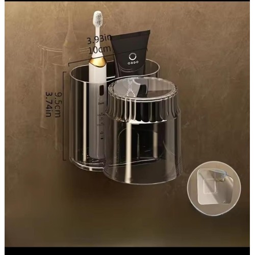 Acrylic Toothbrush Holder + Gargle Cup Acrylic Toothbrush Holder + Gargle Cup